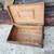 Antique Wood Stagecoach Document Box brass studs original hardware 3 thumbnail