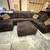 *Free Delivery* Sectional Couch with Matching Ottoman Brown 1 thumbnail