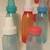 VINTAGE BABY BOTTLES BLUE AND RED 5 TOTAL 1 thumbnail
