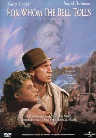 DVD  Hemingway: "For Whom the Bell Tolls"..Gary Cooper, Ingrid Bergman 1