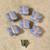 Vintage Set Of 6 Porcelain Butterflies Drawer Dresser Drop Bail Pull K 2 thumbnail
