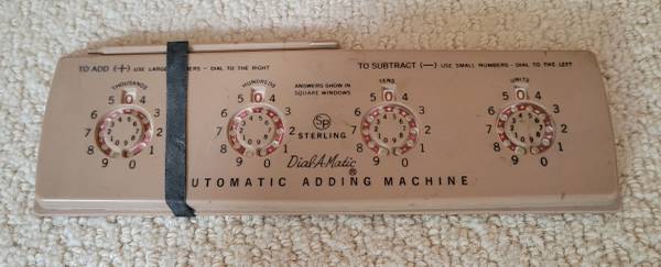 Vintage Stirling Adding Machine with Stylus 1
