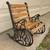 Mini 9" Cast Iron Wood Rocking Park Bench Toy, Doll House 5 thumbnail