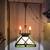 Antique Arts & Crafts Slag Glass Gas/Electric Pendant Fixture 2 thumbnail