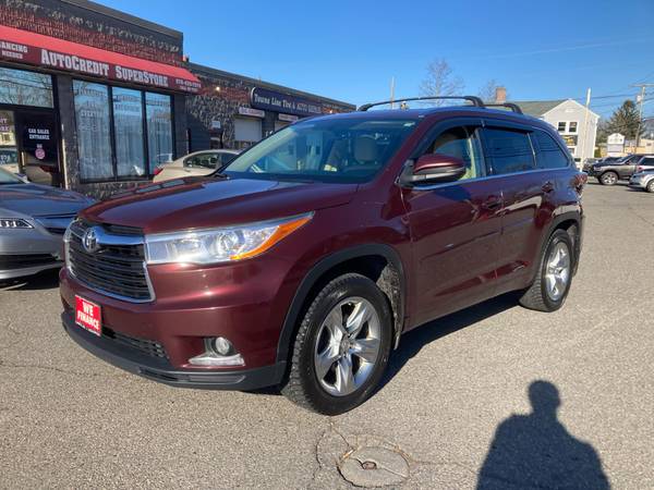 2015 Toyota Highlander Limited AWD – ROJO – ¡Financiamiento Fácil! - $500 (Lowell, Ma (Pago Inicial))63615830072067123