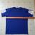 Men's Adidas Short Sleeve Crew Neck T Shirt, Blue W/White, Size 44/46 3 thumbnail