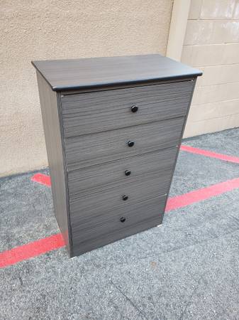 Gray Matte Bedroom Chest 1