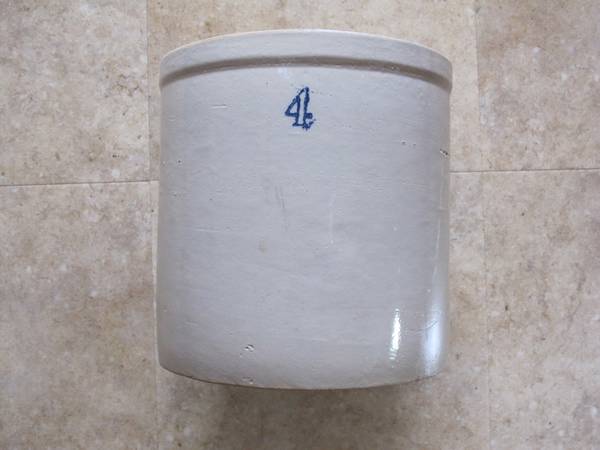 Antique 4 Gallon Crock 1