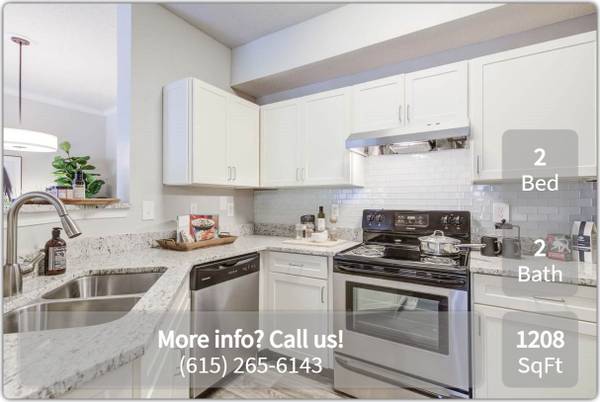 $1,925 / 2br - 1208ft2 - Don't wait! This spacious 2 bed, 2 bath will go fast! 1208 Sq Ft! (Franklin - Cool Springs Mall)63680319393411121