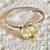 Citrine Semi-Precious Sterling Silver Ring 1 thumbnail