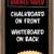 EXCELLO 58"x25" Wood Frame Rustic Reversible Chalkboard/Dry Erase Boar 1 thumbnail
