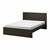Black IKEA MALM FULL SIZE BED FRAME 3 thumbnail