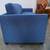 Custom Blue Sofa with Bench Seat 13 thumbnail