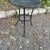 Iron black patio round end table 1 thumbnail