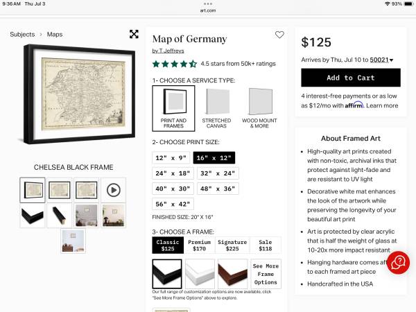 Mapa de Alemania - $40 (Ankeny)62972944699521121