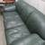 Kohler garage sale Green leather couch 1 thumbnail