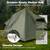 Camping Cot Tent 2-Person NEW Elevated Foldable Bed w/Rainfly Wheeled 7 thumbnail
