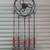 WINDCHIMES IRON HANDMADE OF IRON METAL WOOD ART GLASS STONES AND BEADS 6 thumbnail