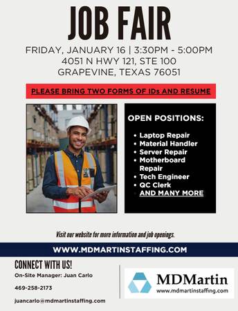 Immediate Hire Job Openings- Grapevine,Tx 1