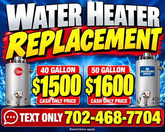Water Heater Replacement 50 Gallon 1