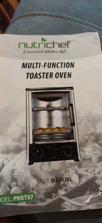 Multi function toaster oven and rotisserie 1