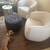SET OF BRAND NEW SOLD OUT Swivel Chairs in Performance Linen/Wood 9 thumbnail