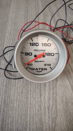 Auto Meter Pro Comp Water Pressure Part #4469 1