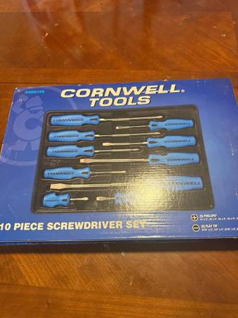 Cornwell 10pc Blue Handle Screwdriver Set 1