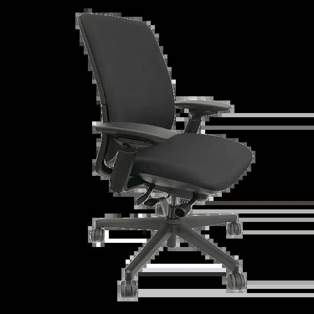 Steelcase Amia Ergonomic Office Chair (Black Cloth/Black Frame) 1