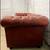 NewlyStunning Vintage Oxblood Tufted Leather Chesterfield English Sofa 10 thumbnail