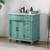 36" Vanity Vintage Green Victorian Bathroom Cabinet Left Sink -B3861 6 thumbnail