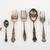 7 Antique Serving Forks Spoons, Deepsilver, A1, Others 4 3/8" - 9" 1 thumbnail