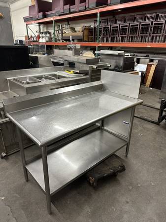 30" x 60" 14 Gauge Stainless Steel Commercial Work Table 1