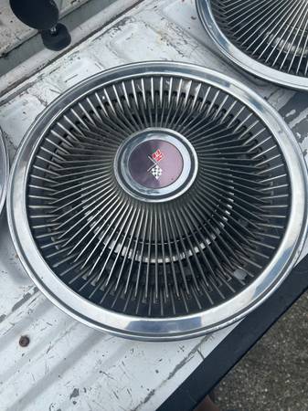 So nice, 4 beautiful OEM 1968-74 Chevy P02  15" Turbine Wh - $5063435861645955124