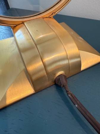 Vintage Mid-Century Jefferson Golden Hour Mystery Clock - Works!! - $79 (san mateo)63438635267587121