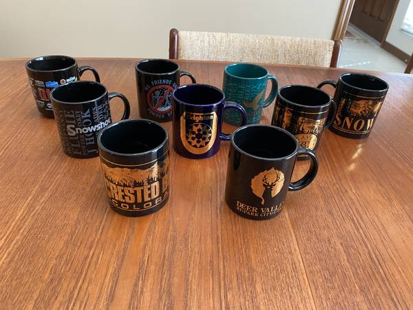 Coffee Mugs Set of 9 1