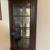 Solid cherry corner curio cabinet 4 thumbnail