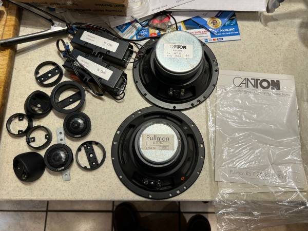 Canton Pullman W165, RS W165, T25 Tweets, crossovers, access. Vintage 1