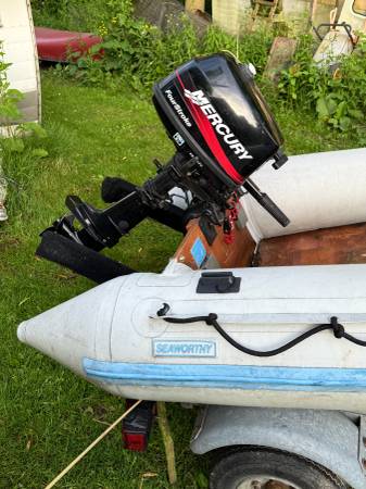 Seaworthy Boat With 4 HP Mercury 4 Stroke Motor - $900 (Parish)63443941110275123