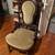 Chair, ornate carved velvet cushion vanity chair 3 thumbnail