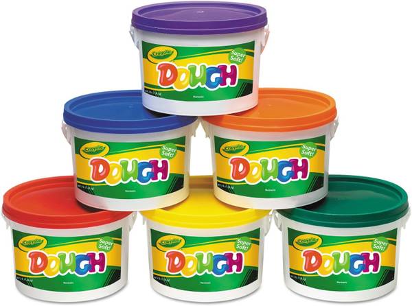 Crayola Modeling Dough in 3 lb buckets, 6 colors 1