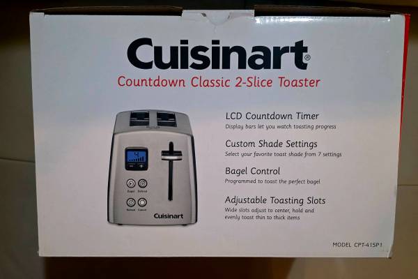 NEW: Cuisinart Countdown Classic 2-slice Toaster 1