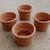 4 Terracotta Flower Pots 1 thumbnail