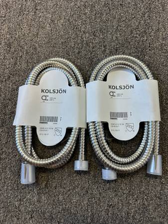 2x IKEA KOLSJÖN Shower Hose 150cm (New) 1
