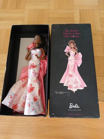 2010 Avon Pink Label Rose Splendor Barbie Doll By Robert Best 1