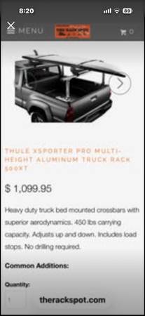 Thule Xsporter PRO multi-height truck rack 500XT 1