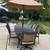 Outdoor Patio Dining Set Table 6 Chairs Umbrella 8 piece set 2 thumbnail