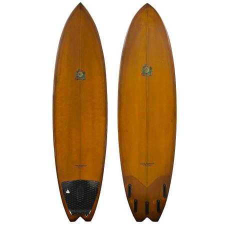 7'0" Country Surfboards Hawaii by Roger Hinds - Used 5 Fin Midlength 1