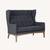 West Elm James Harrison Winged Settee 1 thumbnail