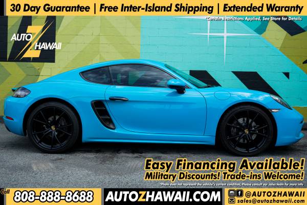 2018 Porsche 718 Cayman Coupe 2D [ Finance Available ] - $37,995 (609 waiakamilo road | www.autozhawaii.com)63617668087171122